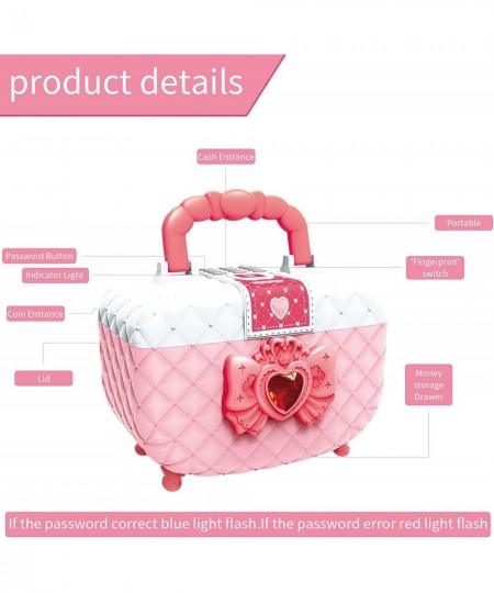 Girls Piggy Bank - Coin Money Storage -Toy Money Box with Password- Pink $34.67 - Kids' Money Banks