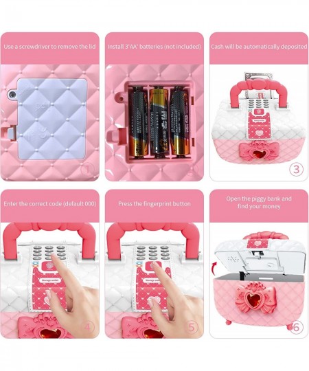 Girls Piggy Bank - Coin Money Storage -Toy Money Box with Password- Pink $34.67 - Kids' Money Banks