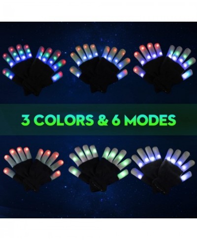 Kids Light Gloves Children Finger Light Flashing LED Warm Gloves with Lights for Birthday Light Party Christmas Xmas Dance Gi...