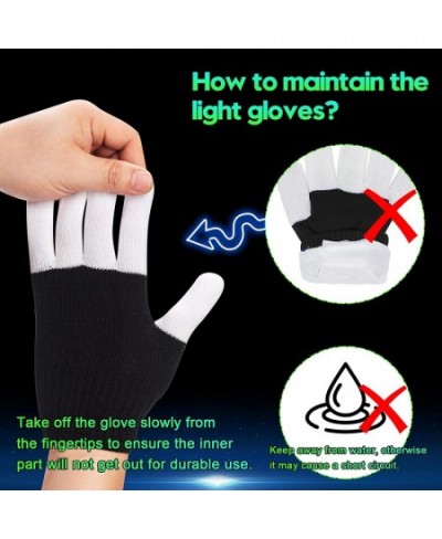 Kids Light Gloves Children Finger Light Flashing LED Warm Gloves with Lights for Birthday Light Party Christmas Xmas Dance Gi...