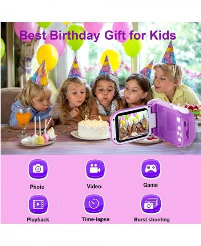 Kids Video Camera Girls Toys - Kids Camera Toddler Camcorder Christmas Birthday Gifts for Children 3-10 Years Old Kids Digita...