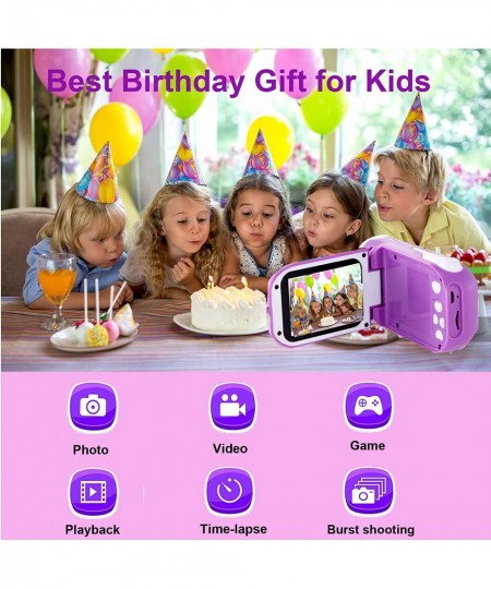 Kids Video Camera Girls Toys - Kids Camera Toddler Camcorder Christmas Birthday Gifts for Children 3-10 Years Old Kids Digita...