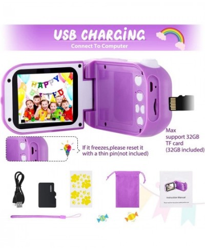 Kids Video Camera Girls Toys - Kids Camera Toddler Camcorder Christmas Birthday Gifts for Children 3-10 Years Old Kids Digita...