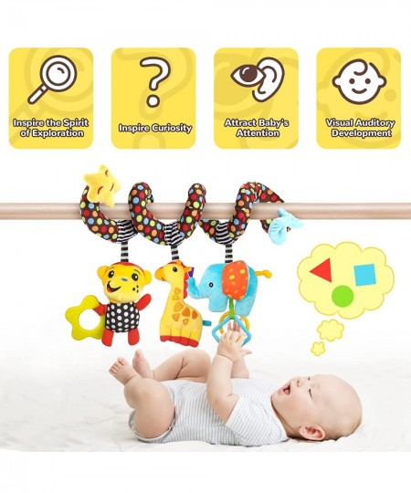 Car Seat Toys Baby Toys 0-3 Months Infant Toys Newborn Toys Baby Spiral Stroller Toys Baby Toys 0-6 Months for Crib Mobile Ba...