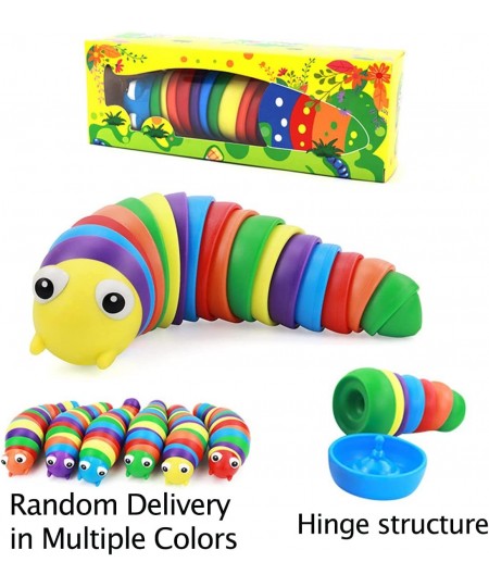 3D Fidget Slug Toy Relief Anti-Anxiety Slug Toy Sensory Toys for Autistic Children & Adults Stress Relief Sound Sensory Toy F...