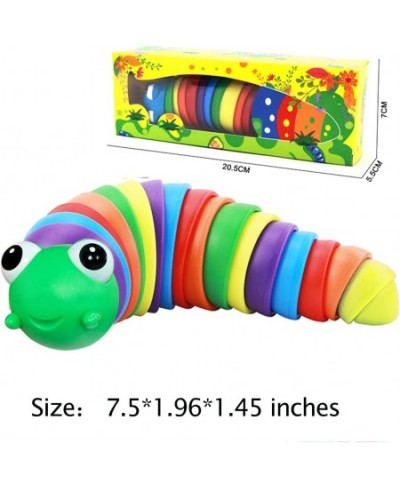 3D Fidget Slug Toy Relief Anti-Anxiety Slug Toy Sensory Toys for Autistic Children & Adults Stress Relief Sound Sensory Toy F...