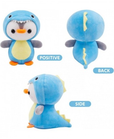 3 Pieces Mini Cute Stuffed Penguin Keychains Set in 4.8 Inch Frog Bee Dinosaur Costume Dressed Plush Toys Keychain for Boys G...