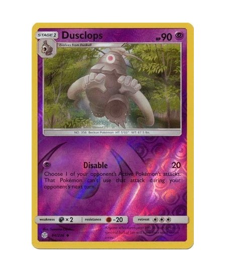 Dusclops - 84/236 - Uncommon - Reverse Holo - Cosmic Eclipse $12.14 - Electronic Learning & Education Toys