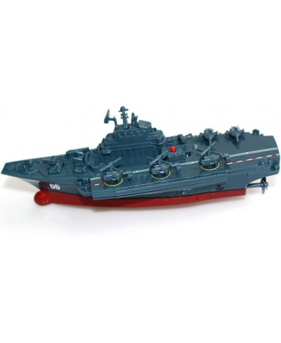 Military Remote Control Aircraft Carrier Model RC Boat Ship Speedboat Yacht Electric Water Toy - Blue (2.4G No Antenna) $40.2...