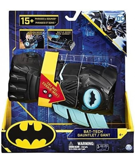 Batman Interactive Gauntlet with Over 15 Phrases and Sounds for Kids Aged 4 and Up Grey $59.25 - Play Figure Playsets