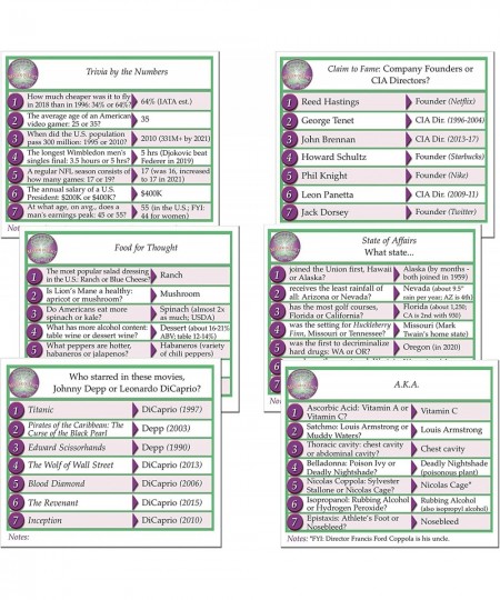 Matter of Fact Game A Rapid-Fire Trivia Challenge of Themed Categories. Know Your Facts or Risk Going Backwards. Classic Part...