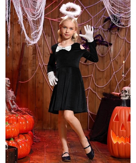 Girls Halloween Black Velvet Alice Angel Costume 4-12 Years $32.00 - Kids' Costumes