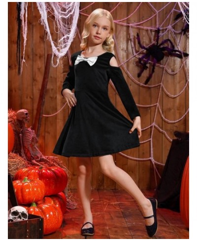 Girls Halloween Black Velvet Alice Angel Costume 4-12 Years $32.00 - Kids' Costumes