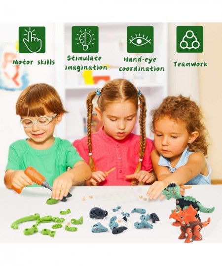 Dinosaur Toys for Kids 3 4 5 6 7 8 Year Old Take Apart Dinosaur Toys for Boys 3-5 5-7 STEM Construction Building Toys Buildin...