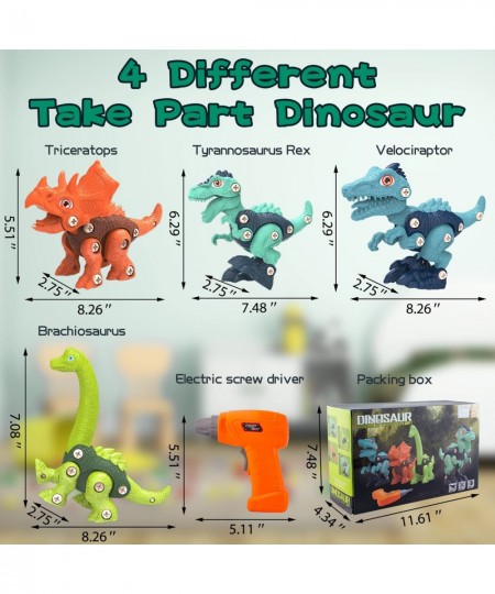 Dinosaur Toys for Kids 3 4 5 6 7 8 Year Old Take Apart Dinosaur Toys for Boys 3-5 5-7 STEM Construction Building Toys Buildin...