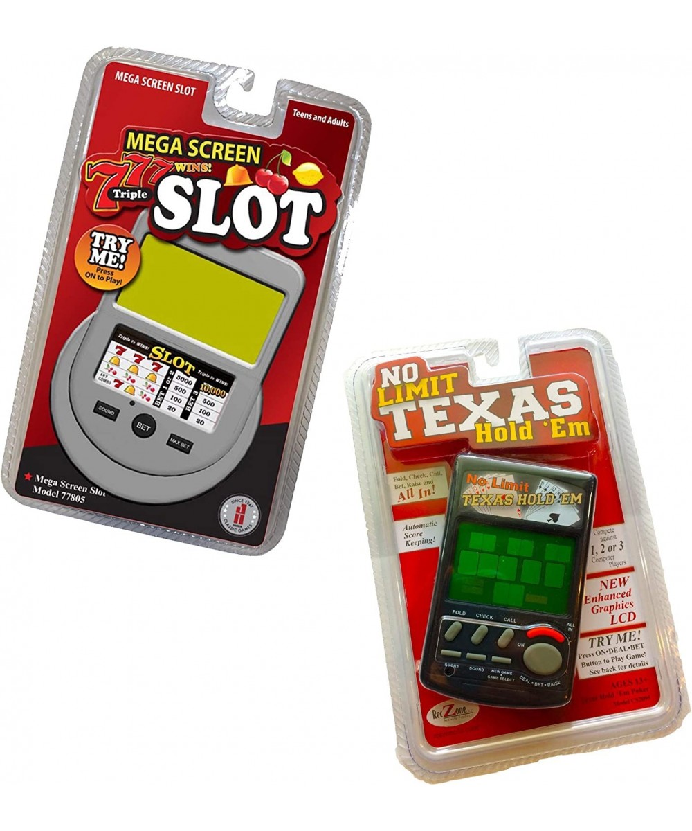 No Limit Texas Holdem & Slot Machine Handheld Game Vegas Gambling Electronic Travel Game Pack $70.05 - Kids' Handheld Games