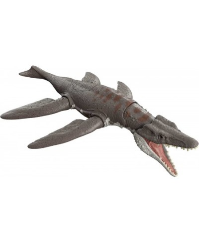 Jurassic World Dominion Roar Strikers Liopluerodon Aquatic Dinosaur Action Figure with Attack Motion and Sound Toy Gift with ...