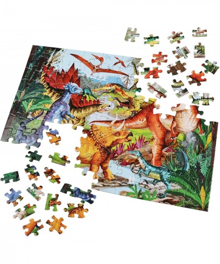 Puzzles for Kids Ages 4-8 6-8 8-10 100 Piece Big Dinosaur Floor Jigsaw Puzzles for Kids Children Educational Puzzles Toys for...