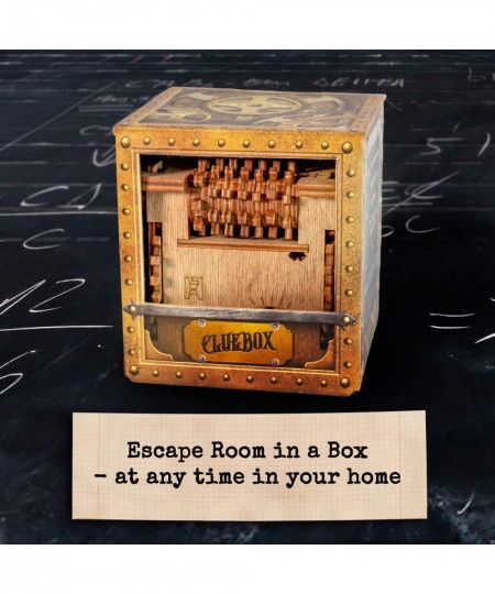 Cluebox Escape Room in a Box - Schrödingers Cat - Escape Game - Smart Wooden Puzzle - Unique Puzzle Games - Escape Box Games ...