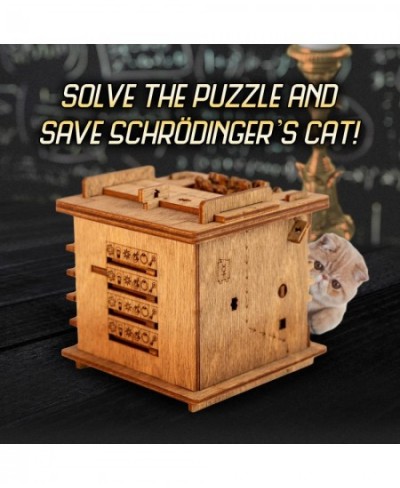 Cluebox Escape Room in a Box - Schrödingers Cat - Escape Game - Smart Wooden Puzzle - Unique Puzzle Games - Escape Box Games ...