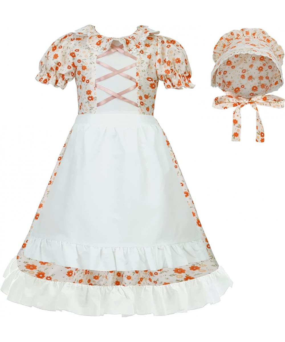 Colonial Girl Costume Prairie Dress Pioneer Dresses for Girls $36.44 - Kids' Costumes