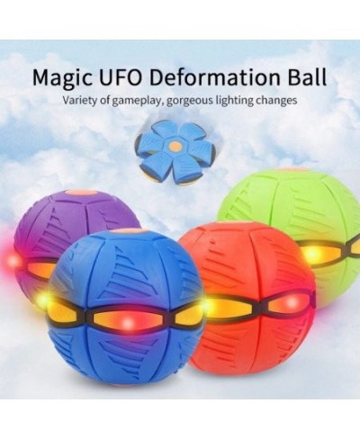 UFO Flying Toys Magic Ball Toy with Lights UFO Portable Flying Saucer Toys Stomp Magic Ball Childrens Toy Magic UFO Ball Crea...