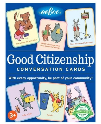 eeBoo: Good Citizenship Conversation Flash Cards Encourages and Teaches Children How to Be Part of Their Community Whether Fa...