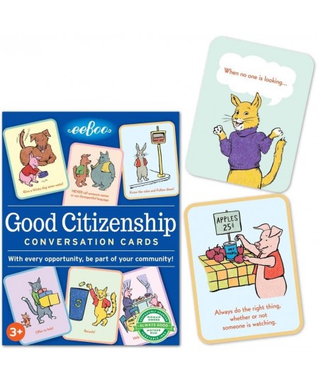 eeBoo: Good Citizenship Conversation Flash Cards Encourages and Teaches Children How to Be Part of Their Community Whether Fa...