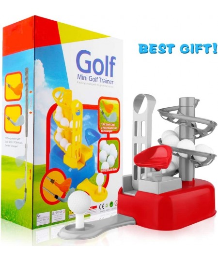 Kids Golf Toys Set Outdoor Sport Toys for Boys Toddler Outside & Indoor Play Golf with 15pcs Golf Balls & Clubs Outdoor Yard ...