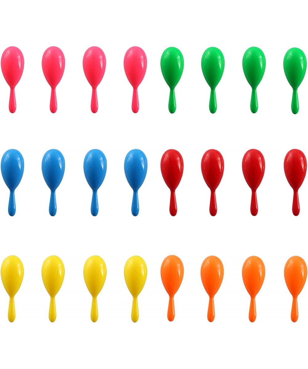 Maracas for Kids - Mexican Maraca Neon Colorful Maracas Bulk for Fiesta Party Favors Baby Noisemaker - 4" Maracas Toys for Ci...