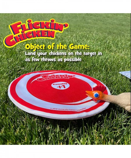 Flickin Chicken Indoor Outdoor Target Toss Game from University Games The Go Anywhere Game for 2 or More Players Ages 6 and U...