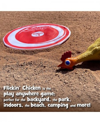 Flickin Chicken Indoor Outdoor Target Toss Game from University Games The Go Anywhere Game for 2 or More Players Ages 6 and U...