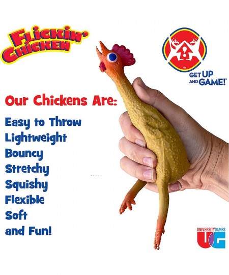 Flickin Chicken Indoor Outdoor Target Toss Game from University Games The Go Anywhere Game for 2 or More Players Ages 6 and U...