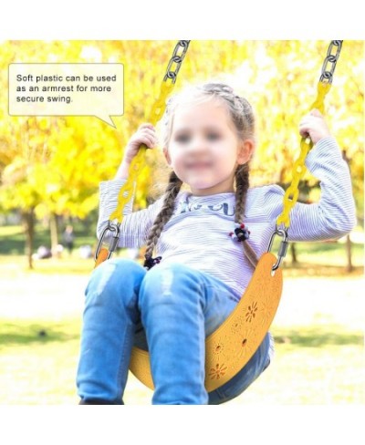 Heavy Duty Swing Seat with 66" Chains Plastic Coated 31.5" Tree Swing Set Seat Replacement Outdoor Swing Sets for Adult Kid B...