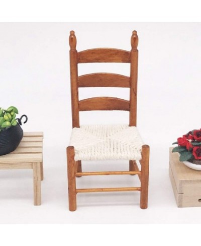 Miniature Wooden Vintage Chair for 1:12 Dolls DIY Dollhouse Accessories Red Brown Doll Accessories $18.90 - Dollhouse Accesso...