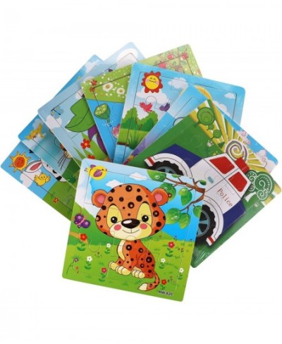 24 Pack Wooden Puzzles for Kids Mini Jigsaw Animal Puzzles Set for Kids Boys Girls Early Preschool Educational Toys 20 Animal...