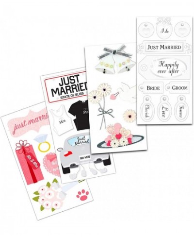 Wedding Planner Stickers Scrapbooking Pack ~ 12 Wedding Day Sticker Packs for Kids Teens (Bride and Groom Party Supplies Deco...