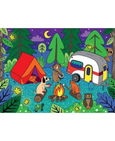 Color by Number Puzzle Camping - 100 Pieces DIY Coloring Puzzle Set for Kids Ages 6+ $16.07 - Jigsaw Puzzles