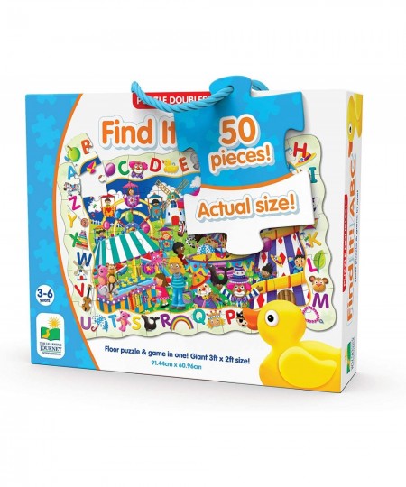 Puzzle Doubles - Find It! ABC - Large Floor Puzzle For Kids Ages 3-5 ABC Puzzles For Kids Ages 3-5 Alphabet Puzzle Award Winn...