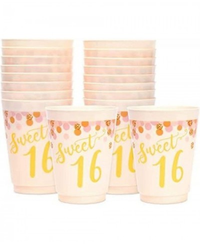 16 oz Plastic Tumbler Cups Sweet 16 Party Supplies (Pink 16 Pack) $21.70 - Kids' Party Tableware