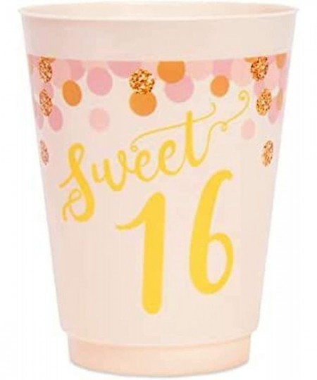 16 oz Plastic Tumbler Cups Sweet 16 Party Supplies (Pink 16 Pack) $21.70 - Kids' Party Tableware