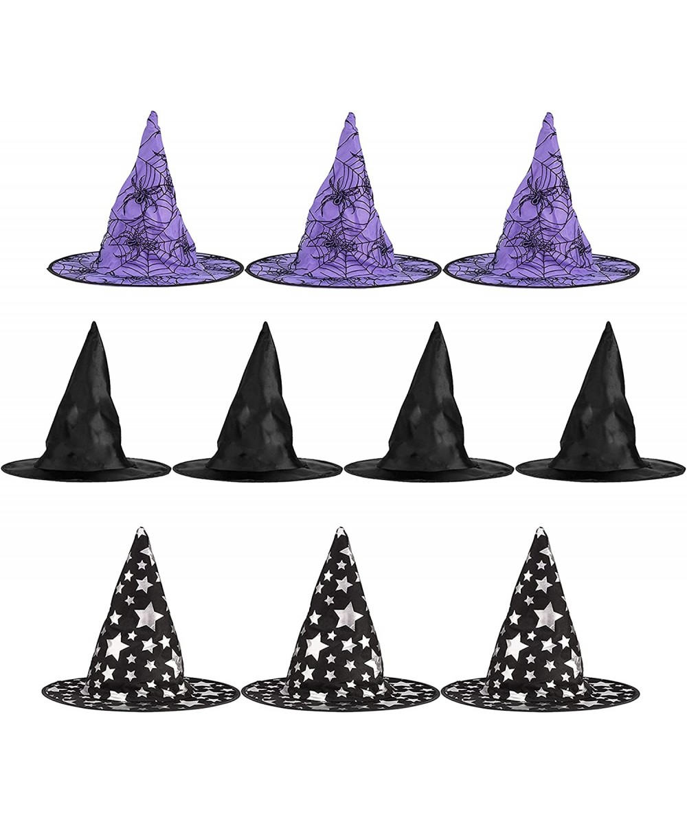 Big Mo’s Toys Halloween Witch Hats Costumes For Kids – Varied Designs 10 Pack $25.01 - Kids' Dress-Up Accessories