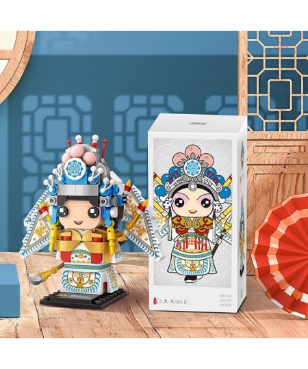 Peking Opera Character Mini Building Blocks Model Set Creative DIY Simulation Collection Construction Building Bricks Toy for...