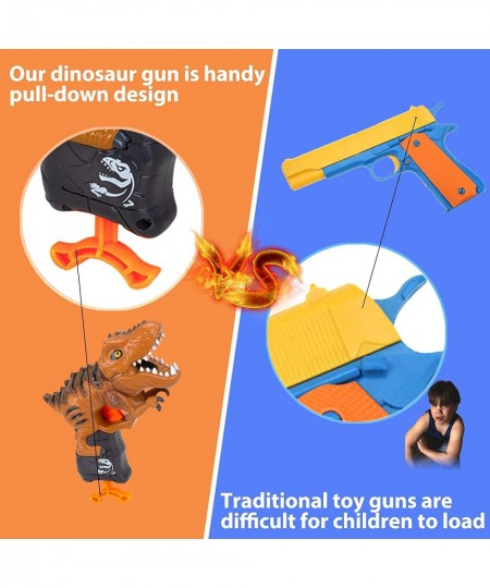 2 Pack Cool Dinosaur Toys Guns for Boys 3 4 5 6+ Year Old Outdoor Games Toys with 20 Soft Foam Darts Bullets for Kids Toddler...