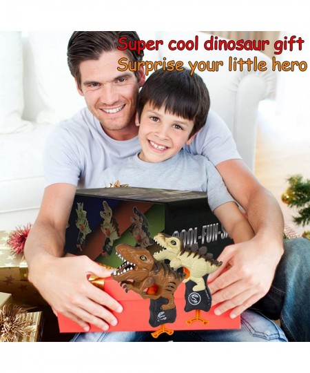 2 Pack Cool Dinosaur Toys Guns for Boys 3 4 5 6+ Year Old Outdoor Games Toys with 20 Soft Foam Darts Bullets for Kids Toddler...