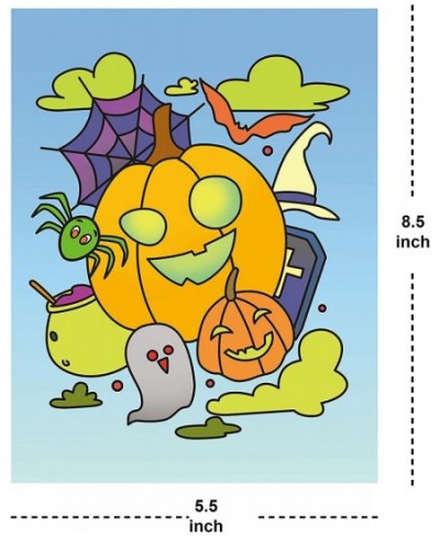 48 Pack Halloween Coloring Books Mini Coloring Booklets in 10 Covers with 10 Characters Halloween Treat Prizes Gifts for Kids...