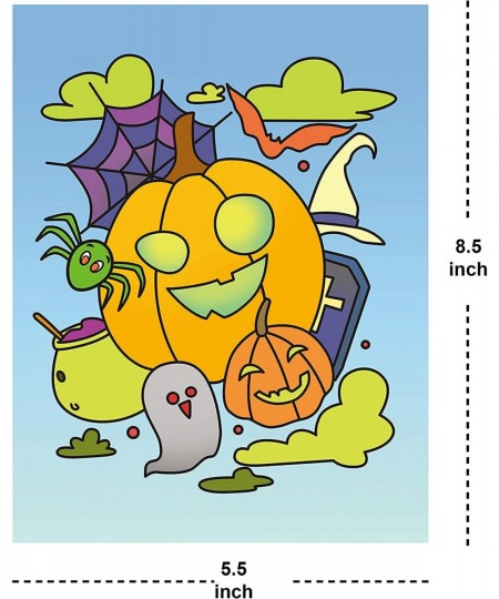 48 Pack Halloween Coloring Books Mini Coloring Booklets in 10 Covers with 10 Characters Halloween Treat Prizes Gifts for Kids...