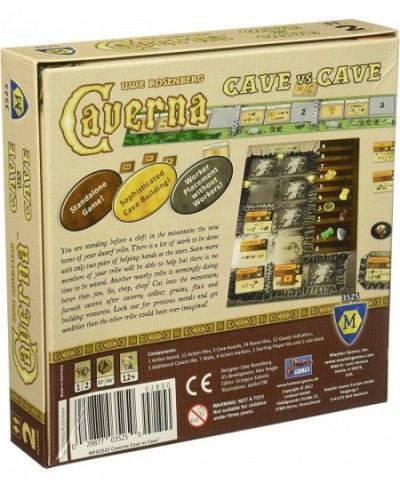 Caverna The Cave Farmers Cave vs. Cave Board Game | Cave Mining and Worker Placement Strategy Game for Adults and Kids | Ages...