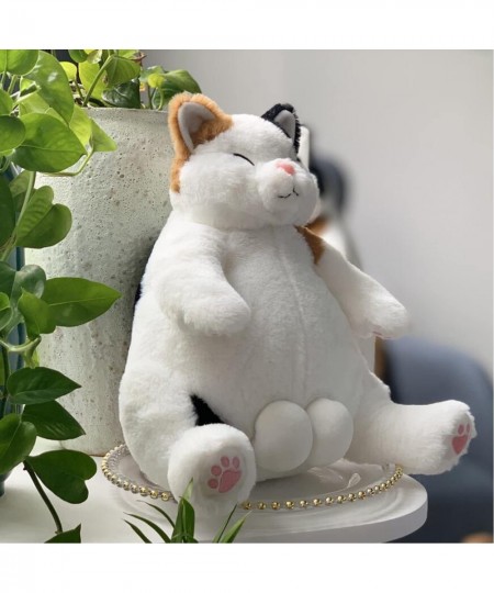 Cat Plush Pillow 17.8” Cute Lazy Cat Funny Plushie Stuffed Animal Toy Super Soft Kawaii Cartoon Cat Plushies Anime Dolls Gift...