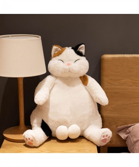 Cat Plush Pillow 17.8” Cute Lazy Cat Funny Plushie Stuffed Animal Toy Super Soft Kawaii Cartoon Cat Plushies Anime Dolls Gift...